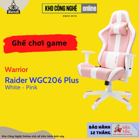 Ghế Warrior Raider Series WGC206 Plus White / Pink