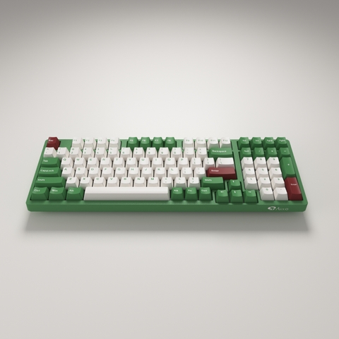 Bàn Phím Cơ Akko 3098B Matcha Red Bean (3 Chế độ kết nối / Led RGB / Hotswap / Switch Akko Piano Pro) - Hàng Chính Hãng