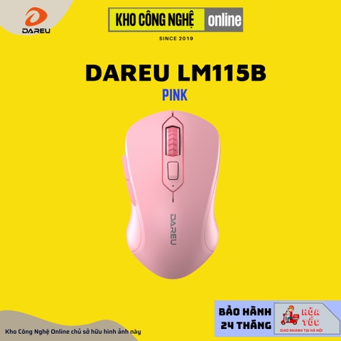 Chuột không dây DAREU LM115B (Dual Mode: Bluetooth + 2.4G – Silent SW)