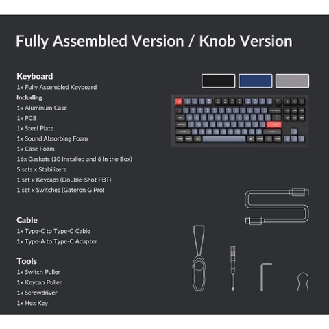 Bàn Phím Cơ Keychron Q3 - Bàn phím cơ custom QMK TKL 80%