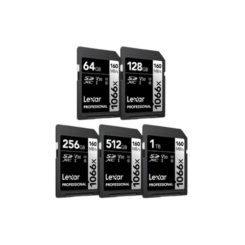 Thẻ nhớ SD Lexar Profes 1066x SDXC UHS-I U3 V30 - 64GB/ 126GB/ 256Gb