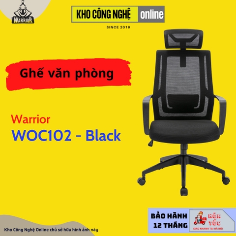 Ghế văn phòng WARRIOR WOC102 Black