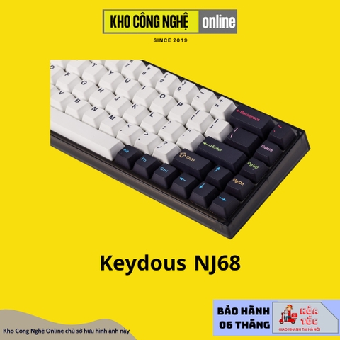 Bàn phím cơ NJ68 Max - AP Version - Led RGB Hotswap, Type C, Bluetooth 5.0, Wireless 2.4G