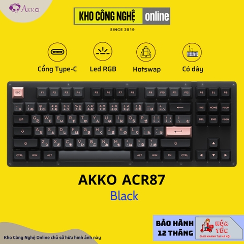 Bàn phím cơ AKKO ACR87 Blue (Hotswap / RGB / AKKO CS sw Jelly Blue)