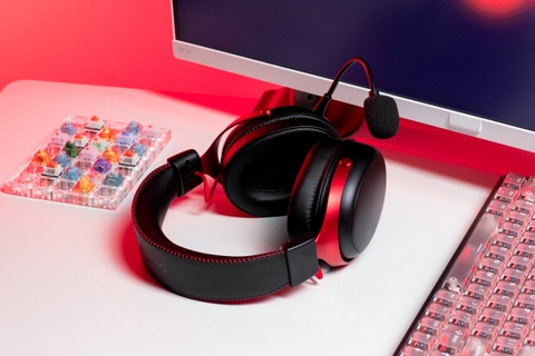 Tai nghe gaming Akko Verge S9 Ultra Black Red (Kết Nối Quad – Mode)