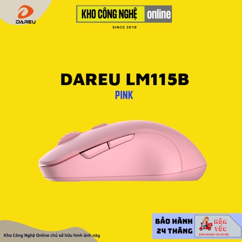 Chuột không dây DAREU LM115B (Dual Mode: Bluetooth + 2.4G – Silent SW)