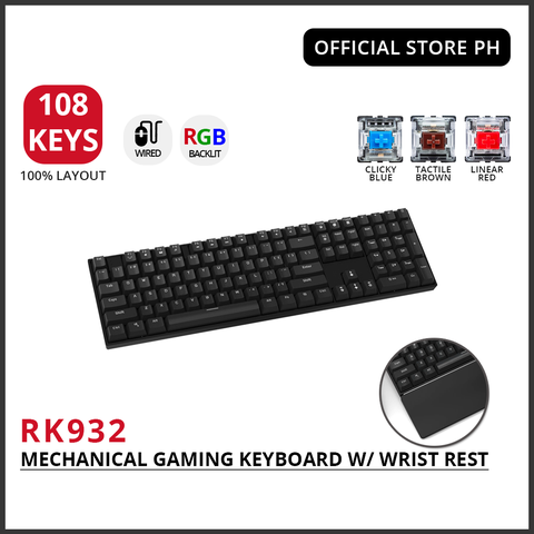 RK932 RGB NEW HOTSWAP - Bàn phím cơ không dây RK932 kết nối bluetooth 5.0, USB type C