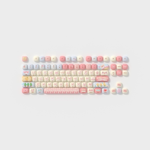 Bộ Keycap AKKO Piggy Party Cute (PBT Dye-subbed / MOG profile / 139 nút)