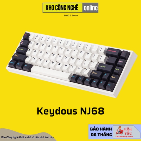 Bàn phím cơ NJ68 Max - AP Version - Led RGB Hotswap, Type C, Bluetooth 5.0, Wireless 2.4G