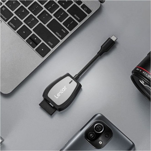 Đầu đọc thẻ nhớ Lexar RW470 2-in-1 Type-C Reader, Retail Box, Global (Hàng Chính Hãng)