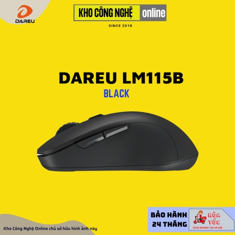 Chuột không dây DAREU LM115B (Dual Mode: Bluetooth + 2.4G – Silent SW)