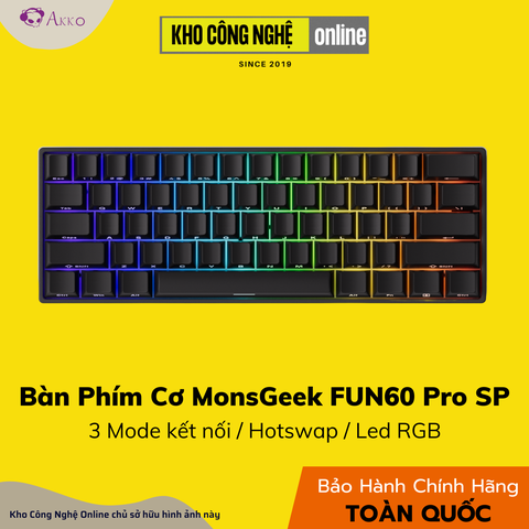 Bàn phím cơ MonsGeek FUN60 Pro SP Glare Magnetic Switches