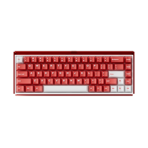 Bàn phím cơ AKKO Ray68 Misty Red & White