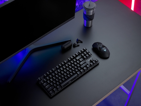 Bàn phím cơ Gaming không dây Rapoo V500PRO-87/ Dualmode (Không LED) - Switch Black
