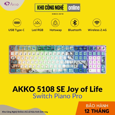 Bàn phím AKKO 5108 SE Joy of Life (RGB / Hotswap / Piano Pro switch)