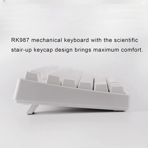 Bàn phím cơ không dây RK987 Kết nối 3 thiết bị Bluetooth 5.0 - Wireless 2.4G - Cáp Type C