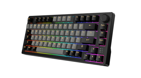 Bàn phím cơ DAREU EK75 PRO BLACK GOLDEN / EK75 Black White (Triple Mode, Gasket Mount, RGB)