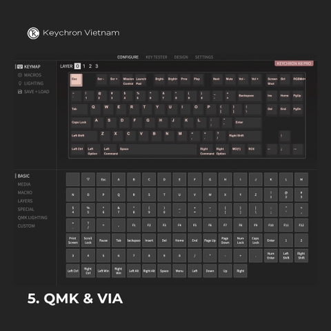 Bàn phím cơ Keychron K8 Pro - Hỗ trợ QMK/VIA - (Hàng chính hãng)