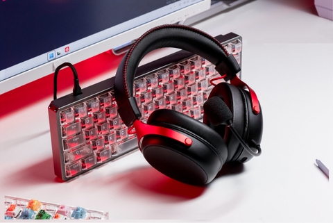 Tai nghe gaming Akko Verge S9 Ultra Black Red (Kết Nối Quad – Mode)