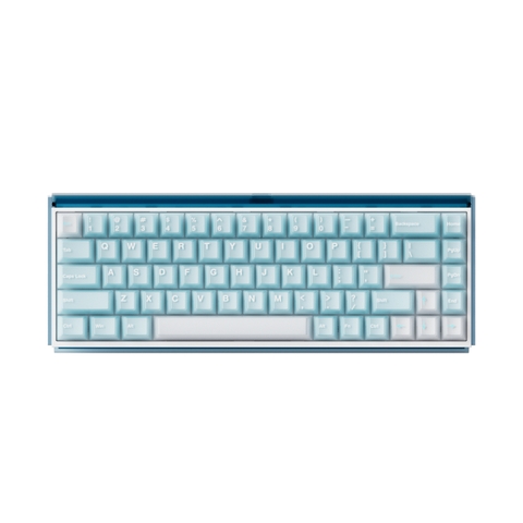 Bàn phím cơ AKKO Ray68 Misty Blue & White