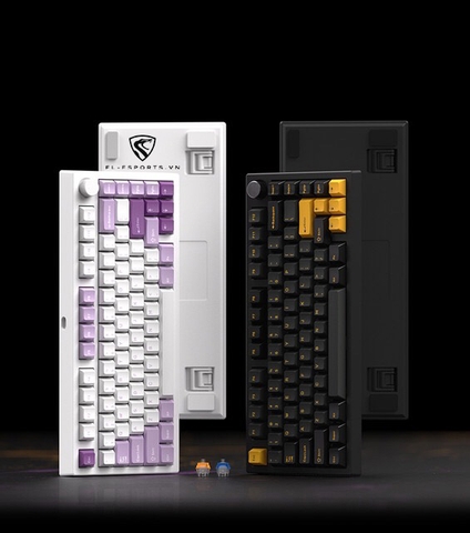 Bàn phím cơ FL-Esports GP75 CPM Polar Night / Taro Purple - Hàng chính hãng