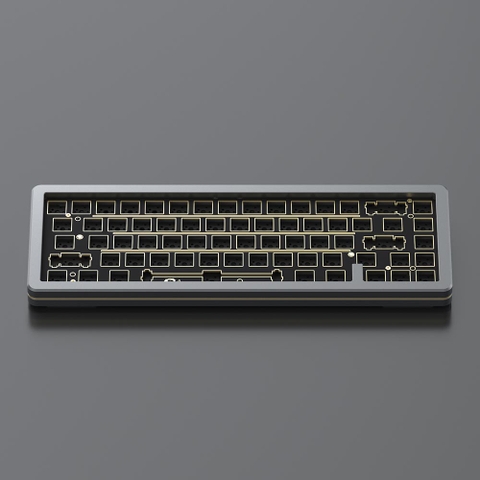 KIT bàn phím AKKO SPR67 – Gray (Full nhôm / Spring mount / Flex-cut / Mạch xuôi) - Hàng Chính Hãng