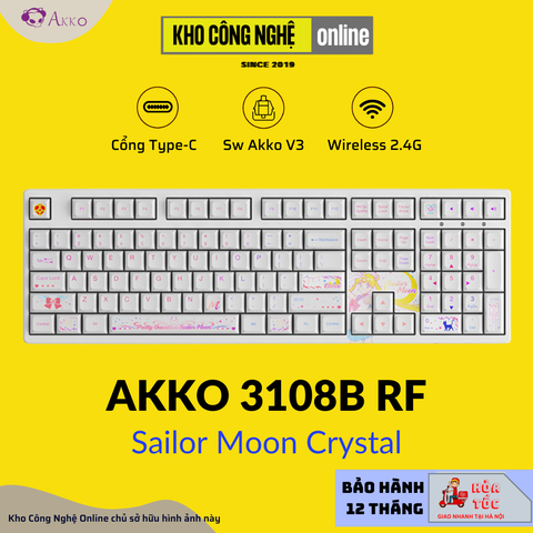 Bản sao của Bàn phím AKKO 3108 RF Sailor Moon Crystal (Dual-mode / AKKO CS switch)