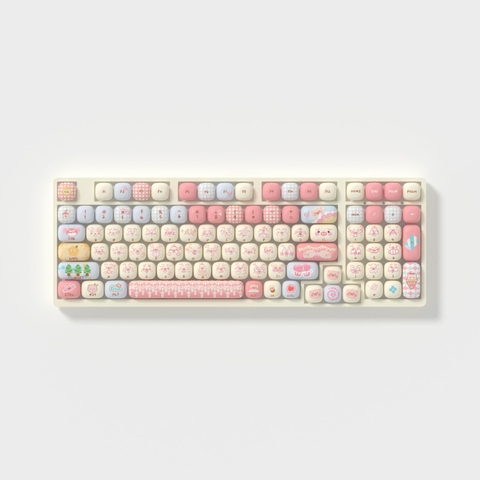 Bộ Keycap AKKO Piggy Party Cute (PBT Dye-subbed / MOG profile / 139 nút)