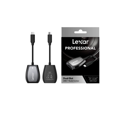 Đầu đọc thẻ nhớ Lexar RW470 2-in-1 Type-C Reader, Retail Box, Global (Hàng Chính Hãng)