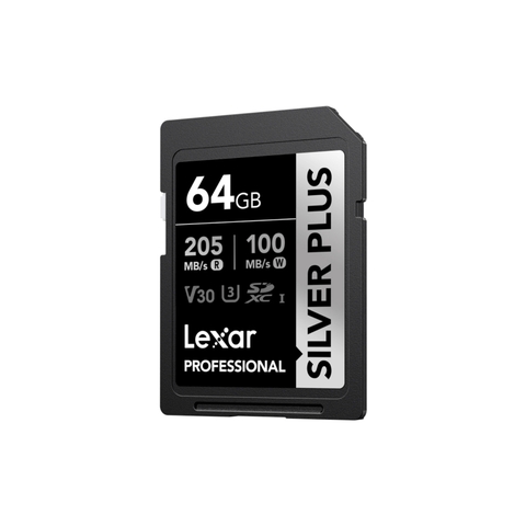 Thẻ nhớ SDXC Lexar Professional Silver Plus UHS-I U3 64GB 255MB/s LSDSIPL064G-BNNNG