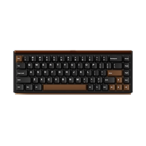 Bàn phím cơ AKKO Ray68 Misty Black & Brown