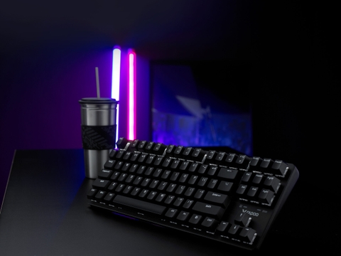 Bàn phím cơ Gaming không dây Rapoo V500PRO-87/ Dualmode (Không LED) - Switch Red