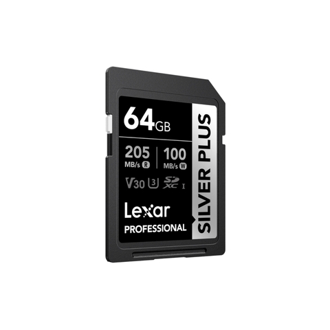 Thẻ nhớ SDXC Lexar Professional Silver Plus UHS-I U3 64GB 255MB/s LSDSIPL064G-BNNNG