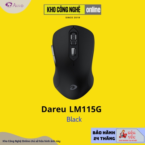 Chuột không dây DAREU LM115G Black / White / Pink