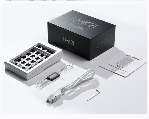 KIT Bàn phím cơ LMK21 | Nhôm CNC | Gasket Mount | 3 Modes | Hotswap | VIA