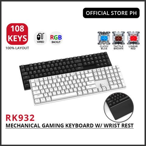 RK932 RGB NEW HOTSWAP - Bàn phím cơ không dây RK932 kết nối bluetooth 5.0, USB type C