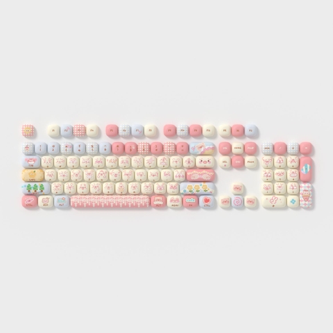 Bộ Keycap AKKO Piggy Party Cute (PBT Dye-subbed / MOG profile / 139 nút)