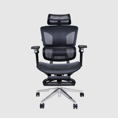 Ghế công thái học Gami Hexa 6D - Đen / Có Gác Chân