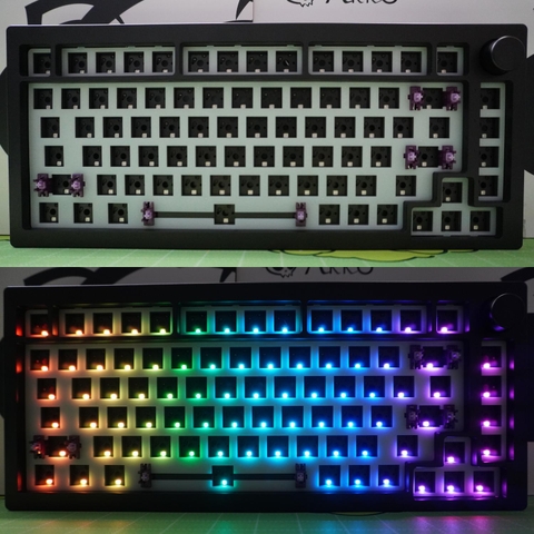 Kit bàn phím cơ AKKO 5075B Via (Multi-modes / RGB / Hotswap / Gasket mount)