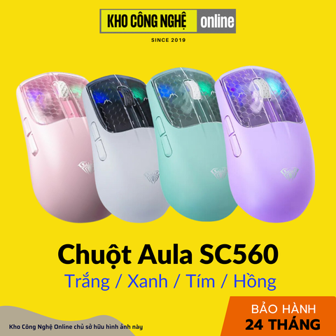 Chuột Gaming Không Dây AULA SC560