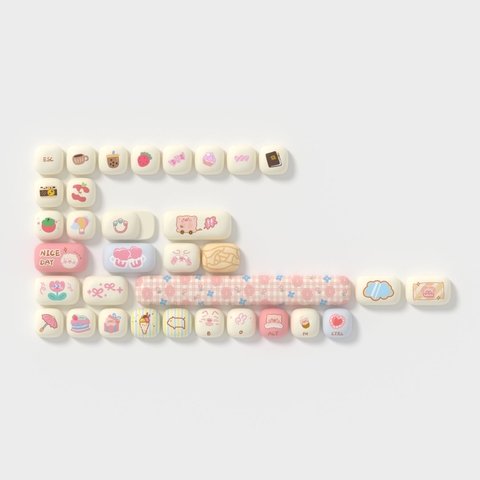 Bộ Keycap AKKO Piggy Party Cute (PBT Dye-subbed / MOG profile / 139 nút)