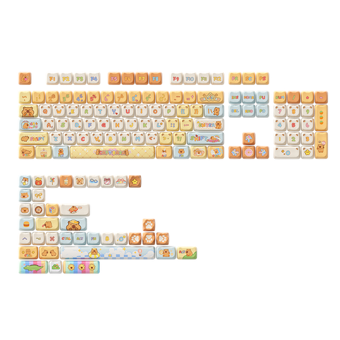 Bộ Keycap Akko Capybara MAO (PBT Dye-subbed / MAO profile / 142 nút)