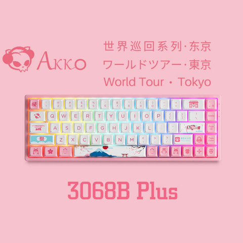 Bàn phím AKKO 3068B Plus World Tour Tokyo R2 (Bluetooth 5.0 / Wireless 2.4Ghz / Hotswap / Foam tiêu âm / AKKO SW)