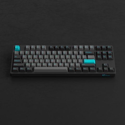 Bàn Phím Cơ AKKO 3087 Plus Black & Cyan | 3087 Plus Prunus Lannesiana (Foam tiêu âm / AKKO CS switch)