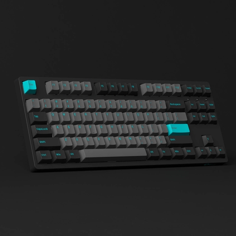 Bàn Phím Cơ AKKO 3087 Plus Black & Cyan | 3087 Plus Prunus Lannesiana (Foam tiêu âm / AKKO CS switch)