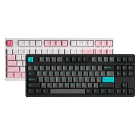 Bàn Phím Cơ AKKO 3087 Plus Black & Cyan | 3087 Plus Prunus Lannesiana (Foam tiêu âm / AKKO CS switch)
