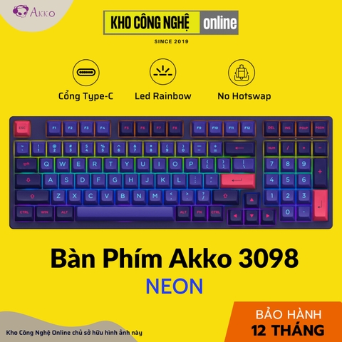 Bàn phím cơ AKKO 3098 Neon