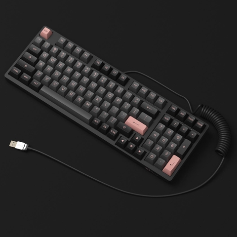 AKKO Coiled Cable (Black / White / Pink / Blue)