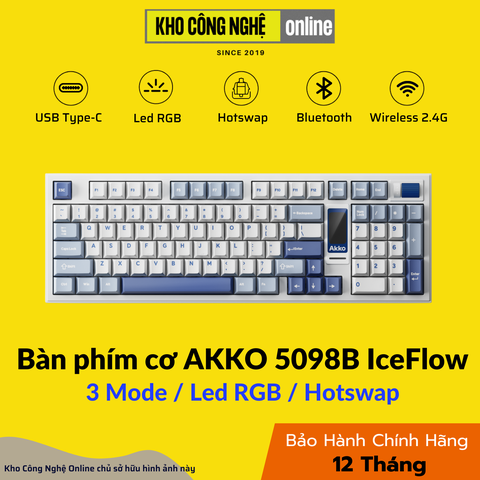 Bàn phím cơ AKKO 5098B IceFlow