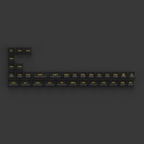Bộ keycap cho bàn phím cơ AKKO Black (PC / ASA-Clear profile / 155 nút)
